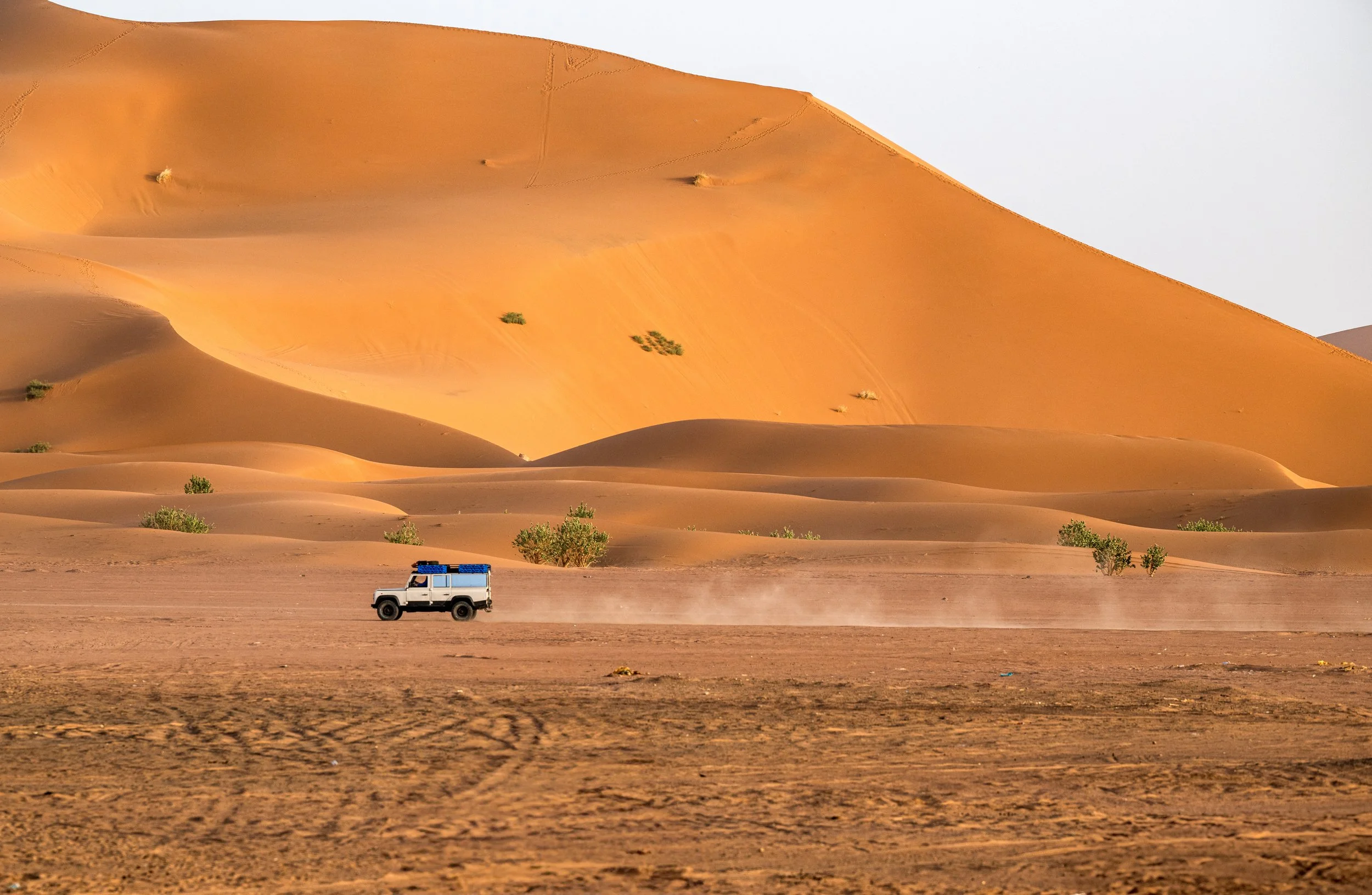 A car passing a Sahara Dune