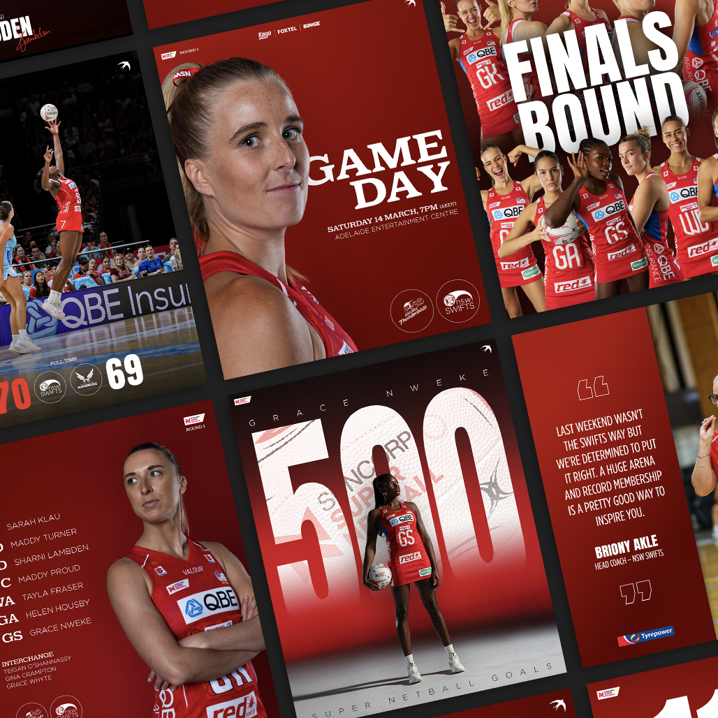 NSW Swifts Digital Content