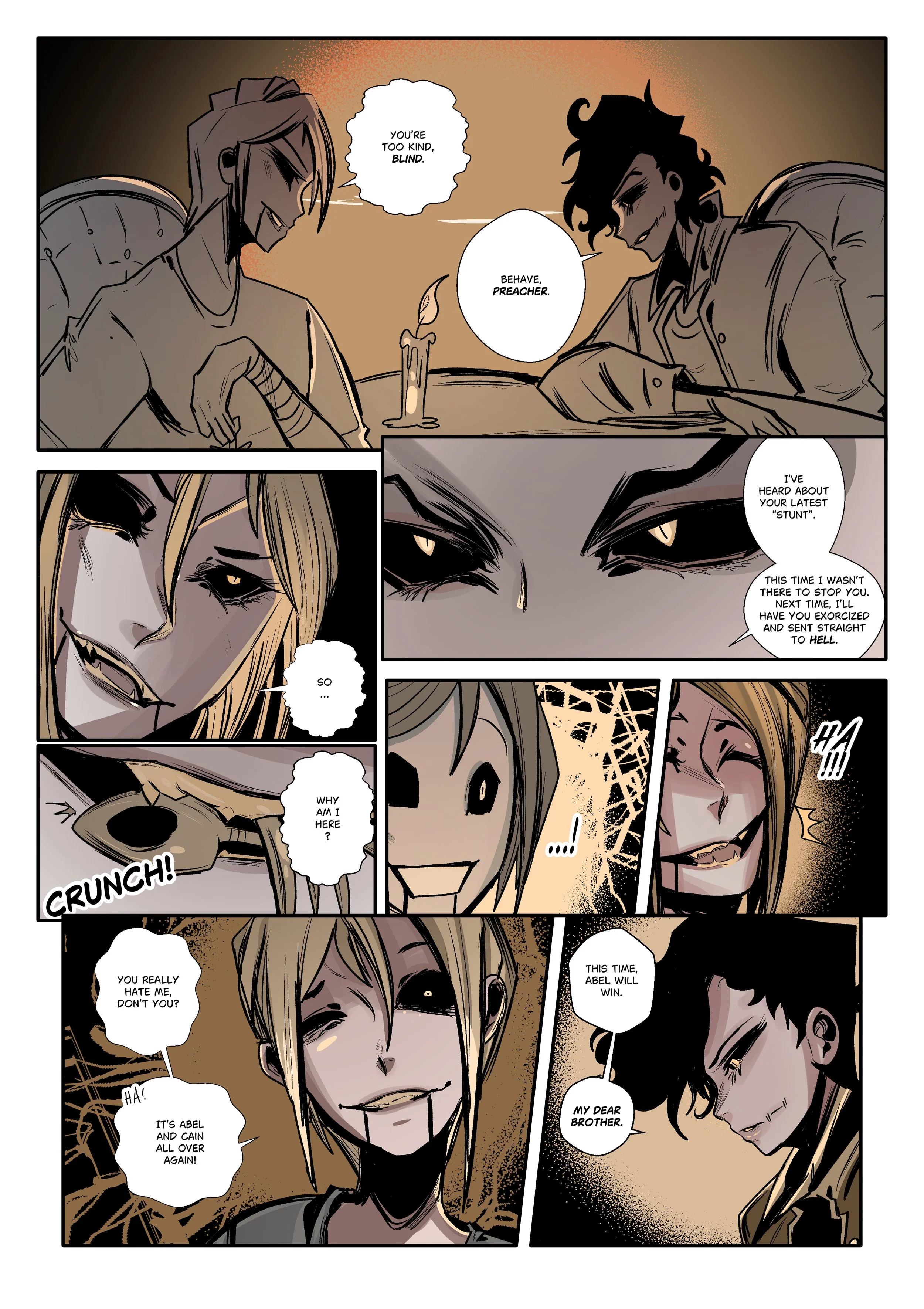 Untitled project about two (slightly murderous) brothers trying to kill each other. Spoiler alert: it doesn’t end well.