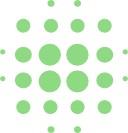 Pattern of green dots arranged in a symmetrical grid on a black background.