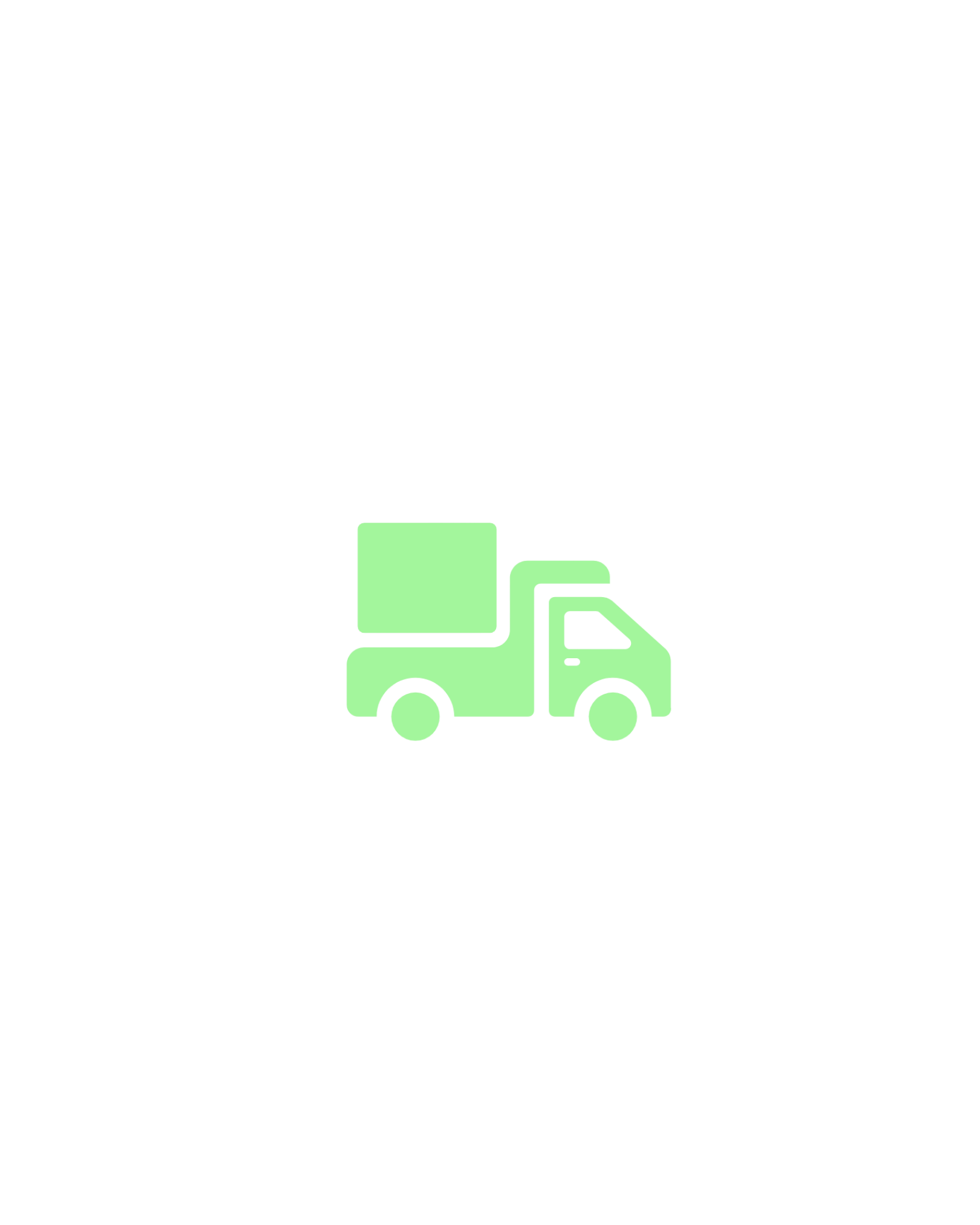 A simple line drawing of a delivery truck with a box on top.