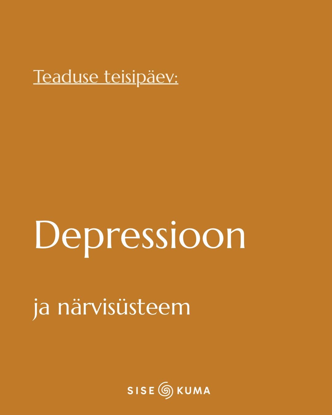 Depressiooni on pikka aega k&auml;sitletud peamiselt ps&uuml;hholoogilise v&otilde;i biokeemilise seisundina. 

Viimaste aastate teaduskirjandus viitab aga &uuml;ha rohkem sellele, et depressioon h&otilde;lmab lisaks ps&uuml;&uuml;hikale kogu organis