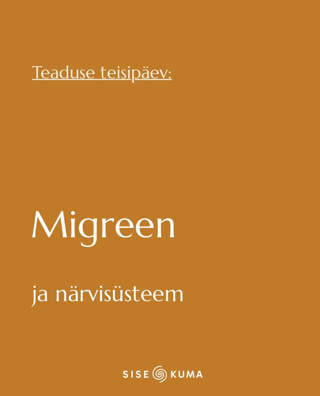 Mis siis, kui migreen on keha viis anda m&auml;rku, et organismi regulatsioonis&uuml;steemid t&ouml;&ouml;tavad juba ammu oma v&otilde;imete piiril?

&Uuml;ha enam esitatakse teaduses k&uuml;simus - kas migreen pole eraldiseisev haigus, vaid s&uuml;m