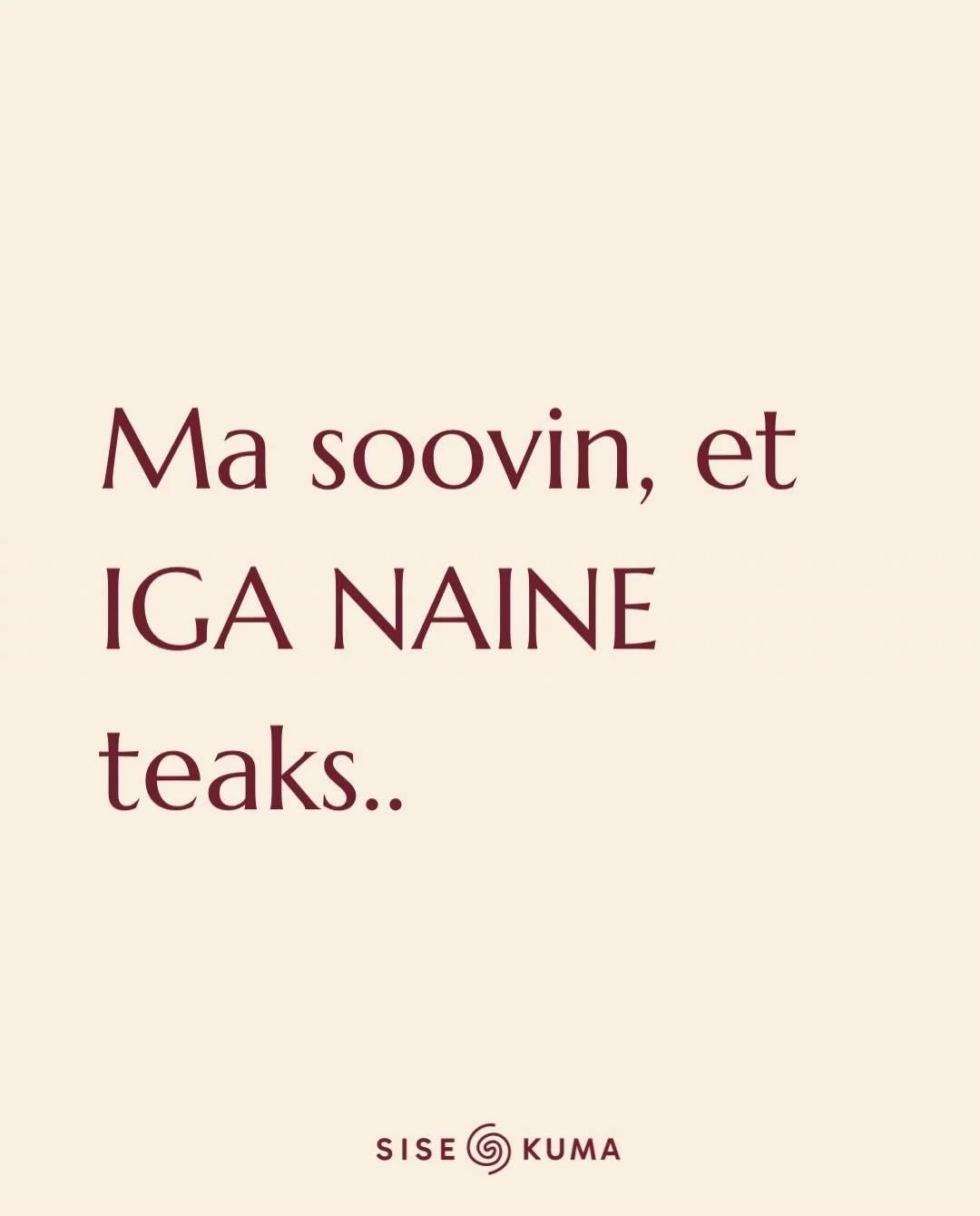 Kui need v&auml;ited Sind triggerdavad, siis v&otilde;ib-olla seep&auml;rast, et oled liiga palju kogenud, n&auml;inud v&otilde;i kuulnud vastupidist.

Ja ma m&otilde;istan Sind, sest olen ise samas kohas olnud.

Aga ma usun ka, et Sinu sees v&otilde