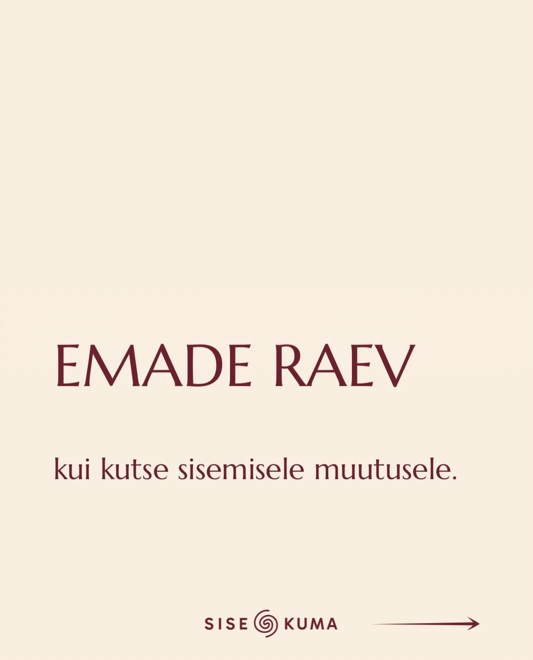 Raev pole kunagi juhuslik ega paratamatu.

Sama kutse kehtib Sulle ka siis, kui Sa pole ema ning koged raevu m&otilde;nes muus kontekstis. 

Kui vajad turvalist ruumi, kus oma kogemust jagada ning esmaseid toetavaid t&ouml;&ouml;riistu &otilde;ppida,