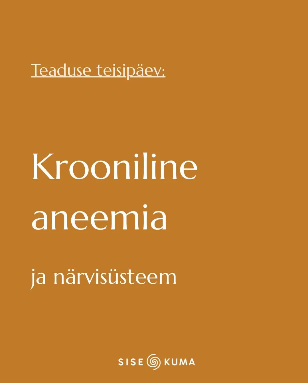 Krooniline aneemia on painav seisund. Eriti kui oled k&otilde;ikv&otilde;imalikud vahendid l&auml;bi proovinud ja midagi pole ikka muutunud.

Ma tean seda, sest olin &uuml;ks neist naistest. 

Ja kirjutan t&auml;na sellest nii enesekindlalt, sest kui