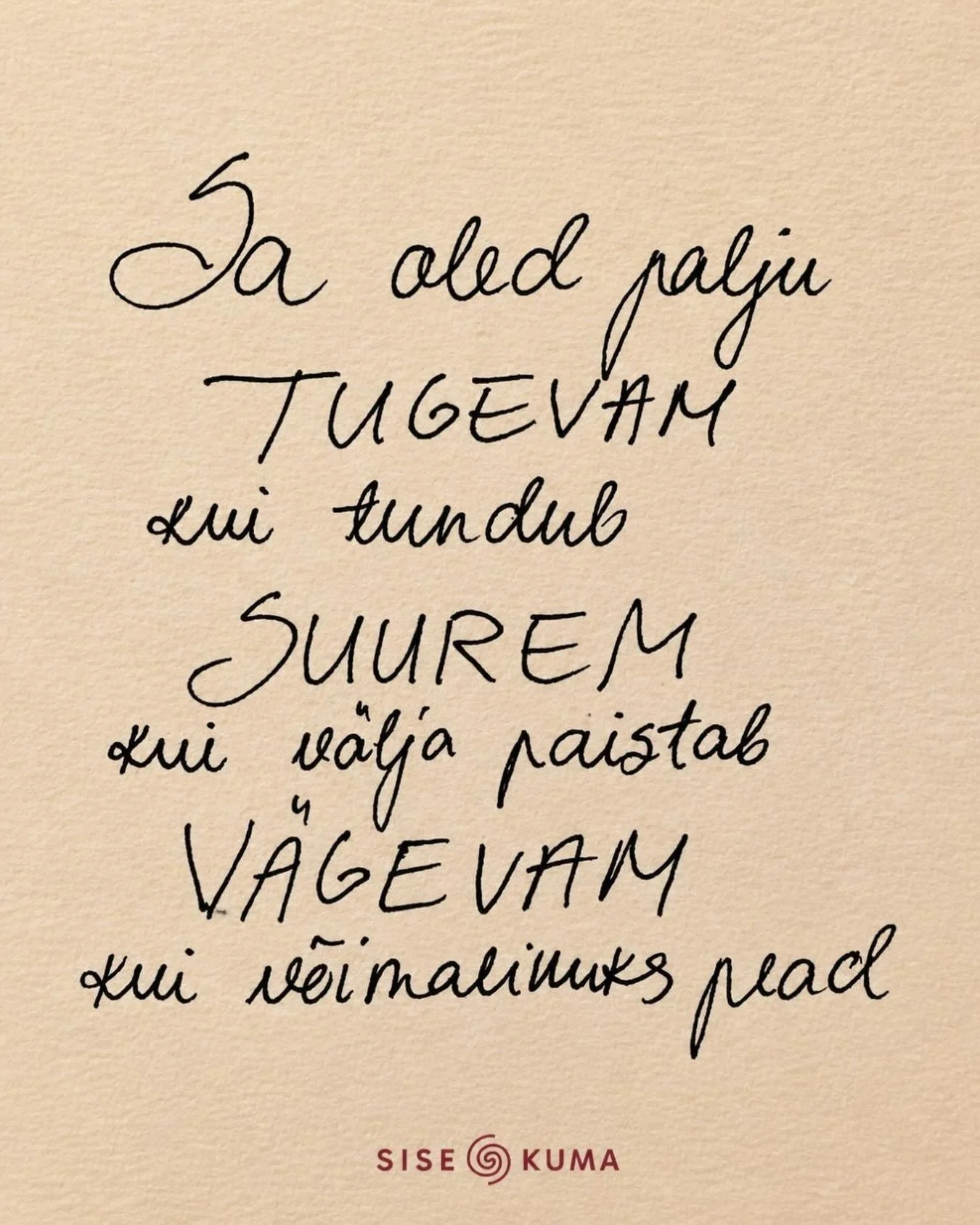 S&otilde;nad kallilt hingementorilt, mis olnud erinevates tormides mu majakaks juba pea 15 aastat.

V&otilde;ib-olla oli ka Sinul vaja neid praegu kuulda 🧡