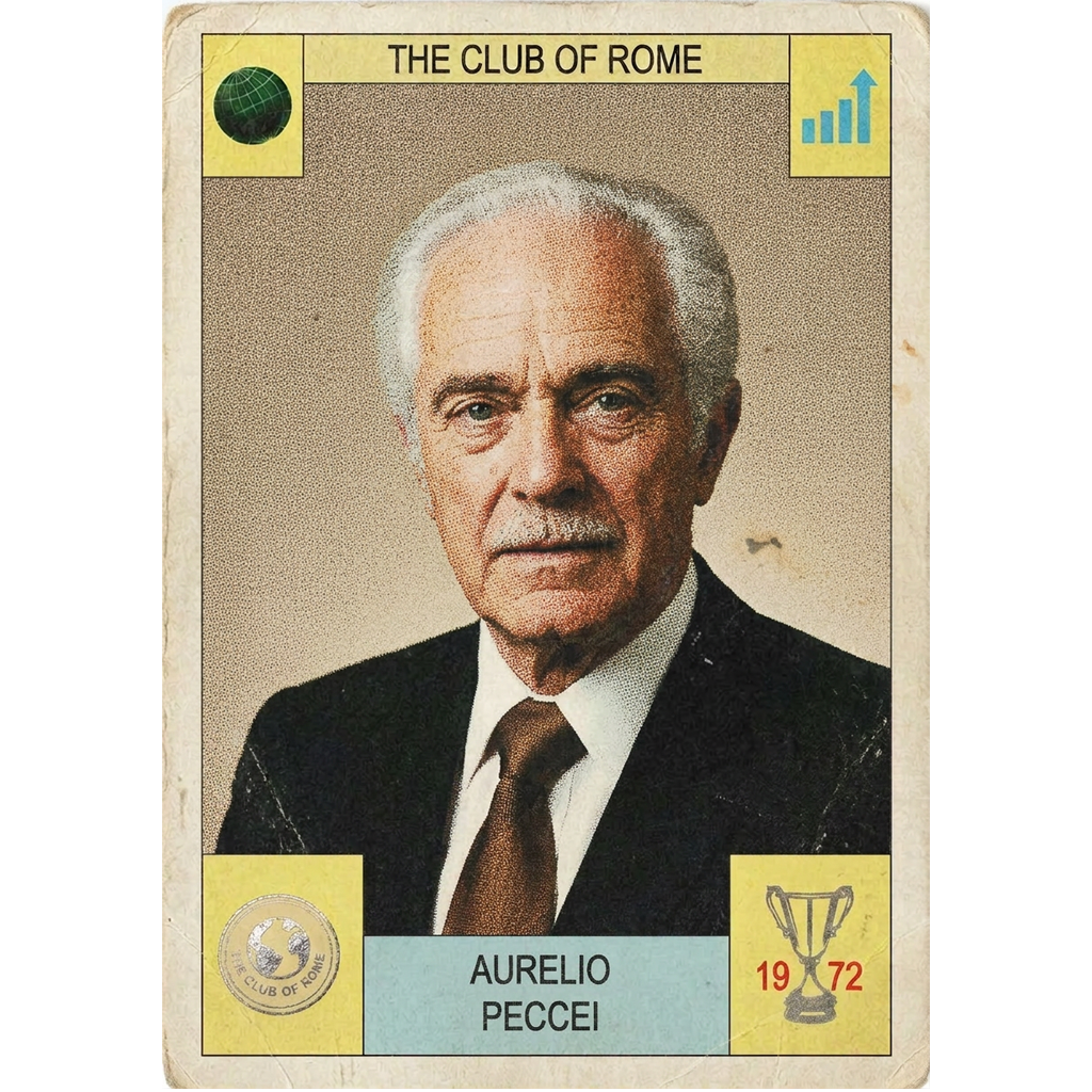 Panini Card - Aurelio Peccei