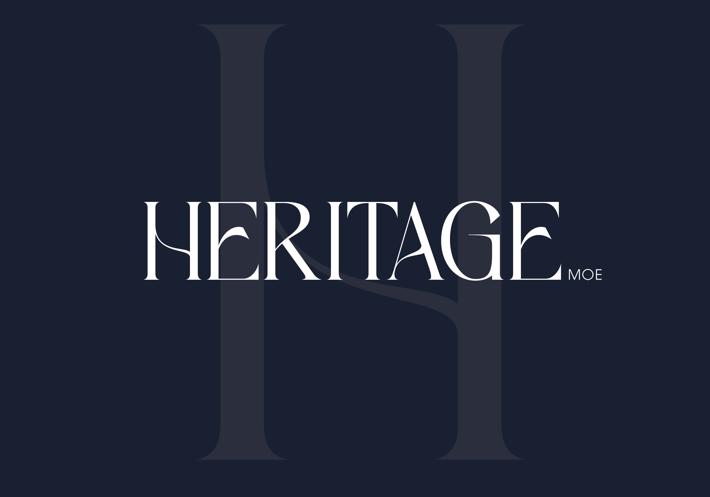 Dark background with large, faint Roman numeral XIII and the word HERITAGE in large white letters overlaid in a stylized font.