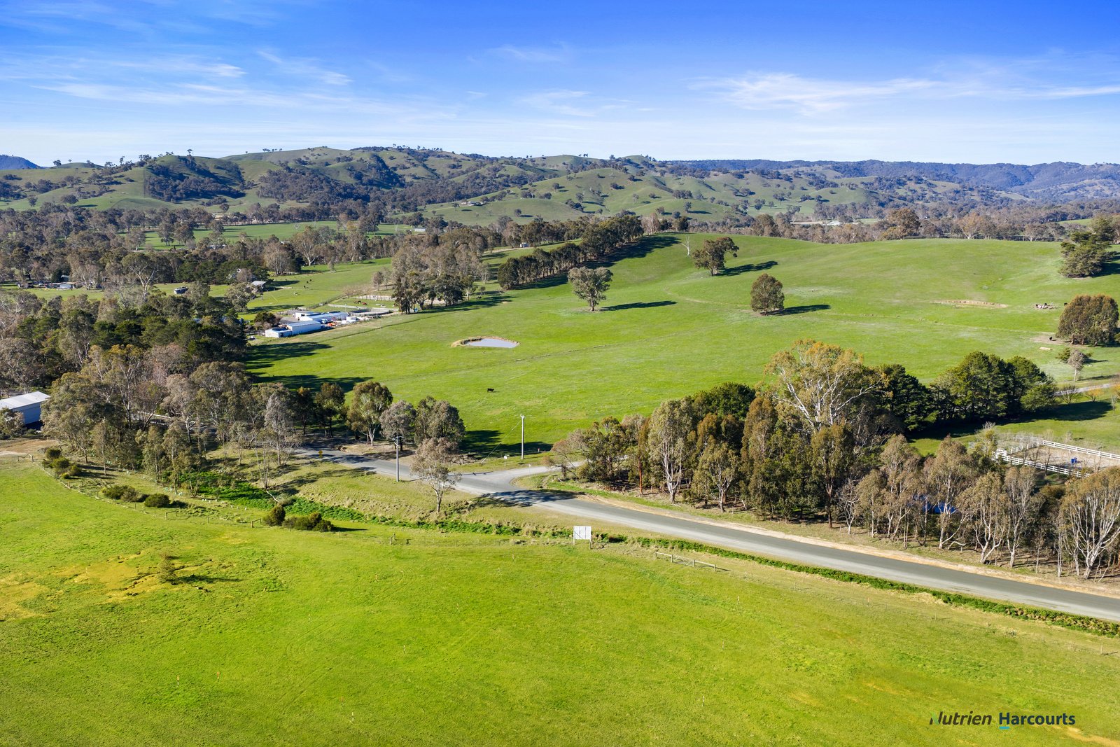 Rolling green hills and farmland next to Woodlands Grove, Alexandra