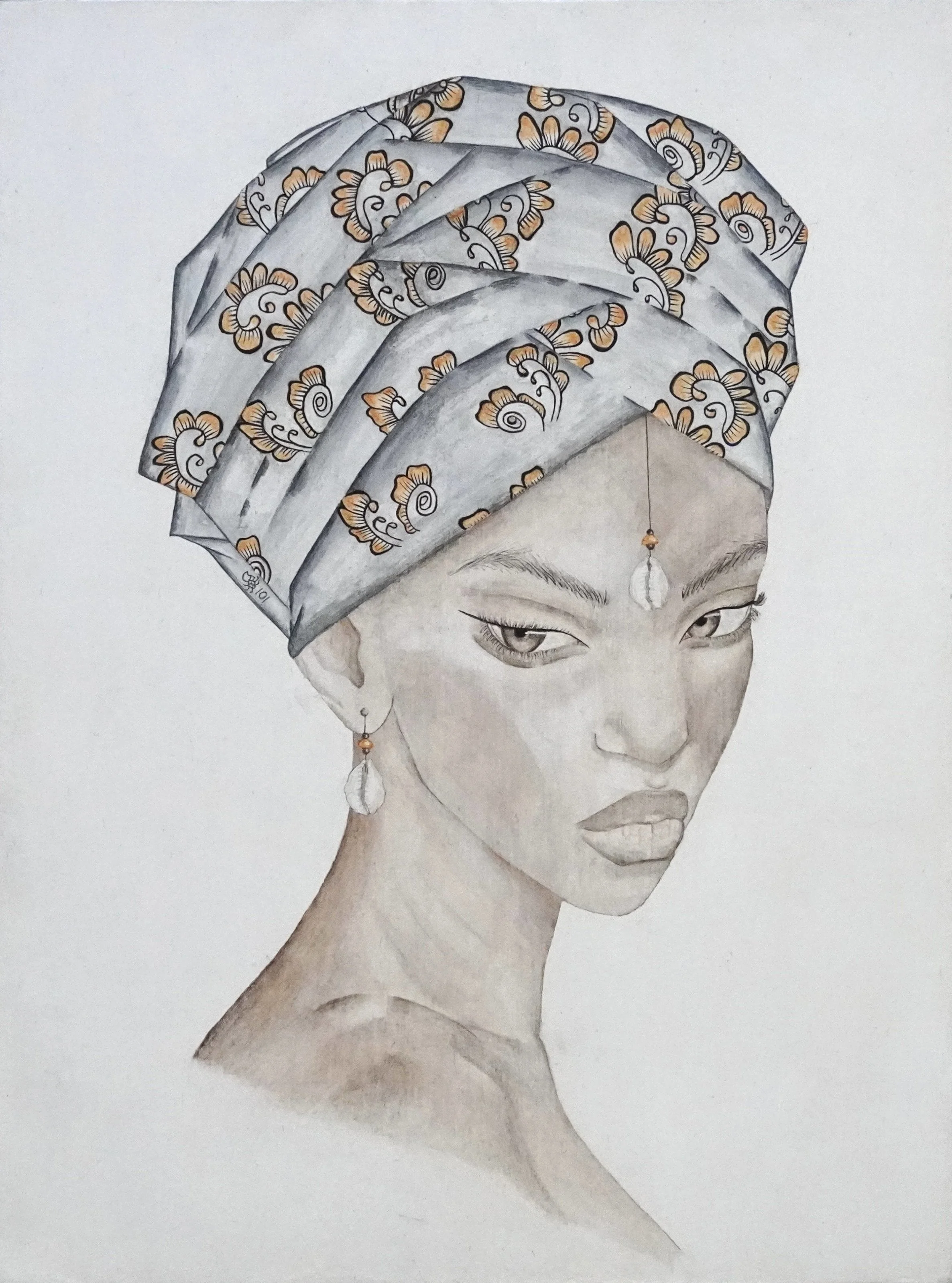 Anamanya, 2025
Watercolour on Cradled Wood Panel, 9×12in