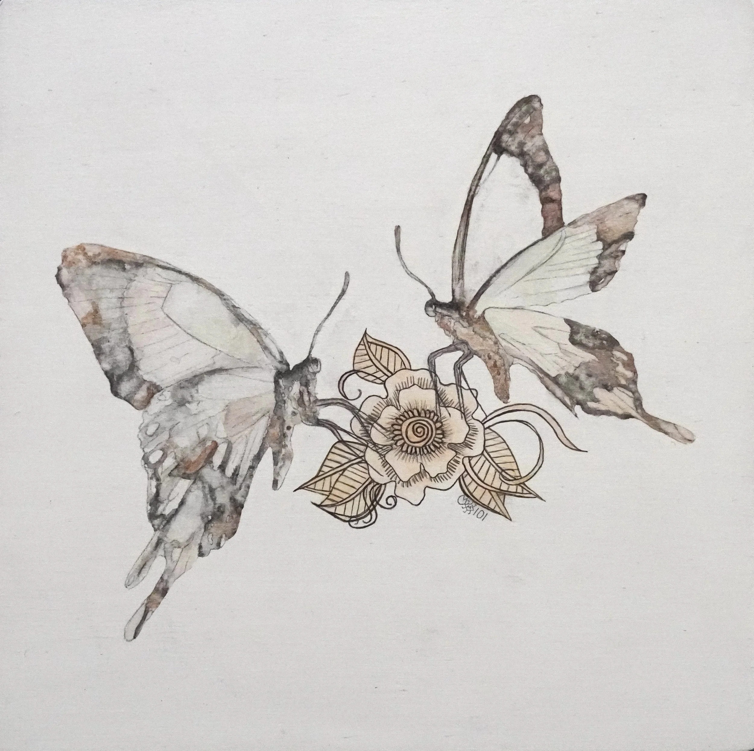 Dust, 2026
Watercolour on Cradled Wood Panel, 8×8in