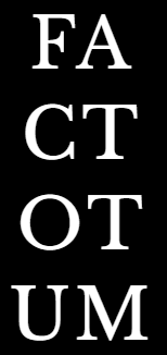 tekstlogo van Factotum