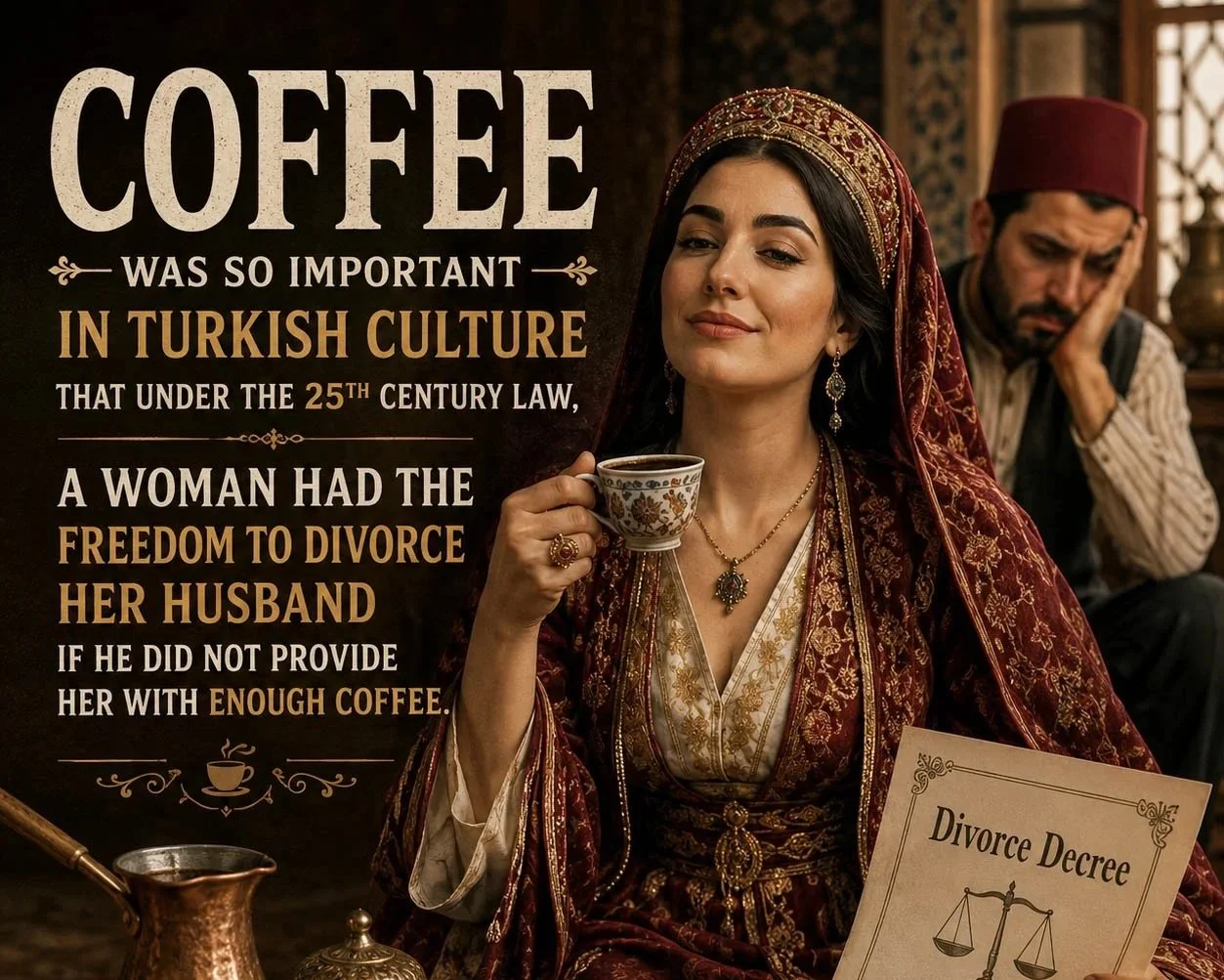 COFFEE WAS SO IMPORTANT IN TURKISH CULTURE…