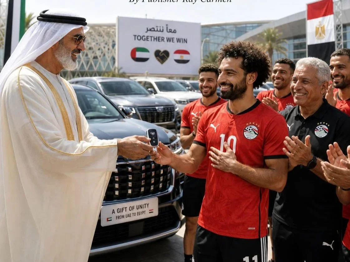 A PRIDE FOR EVERY ARAB — UAE BILLIONAIRE GIFTS EGYPT’S WORLD CUP HEROES 59 NEW CARS