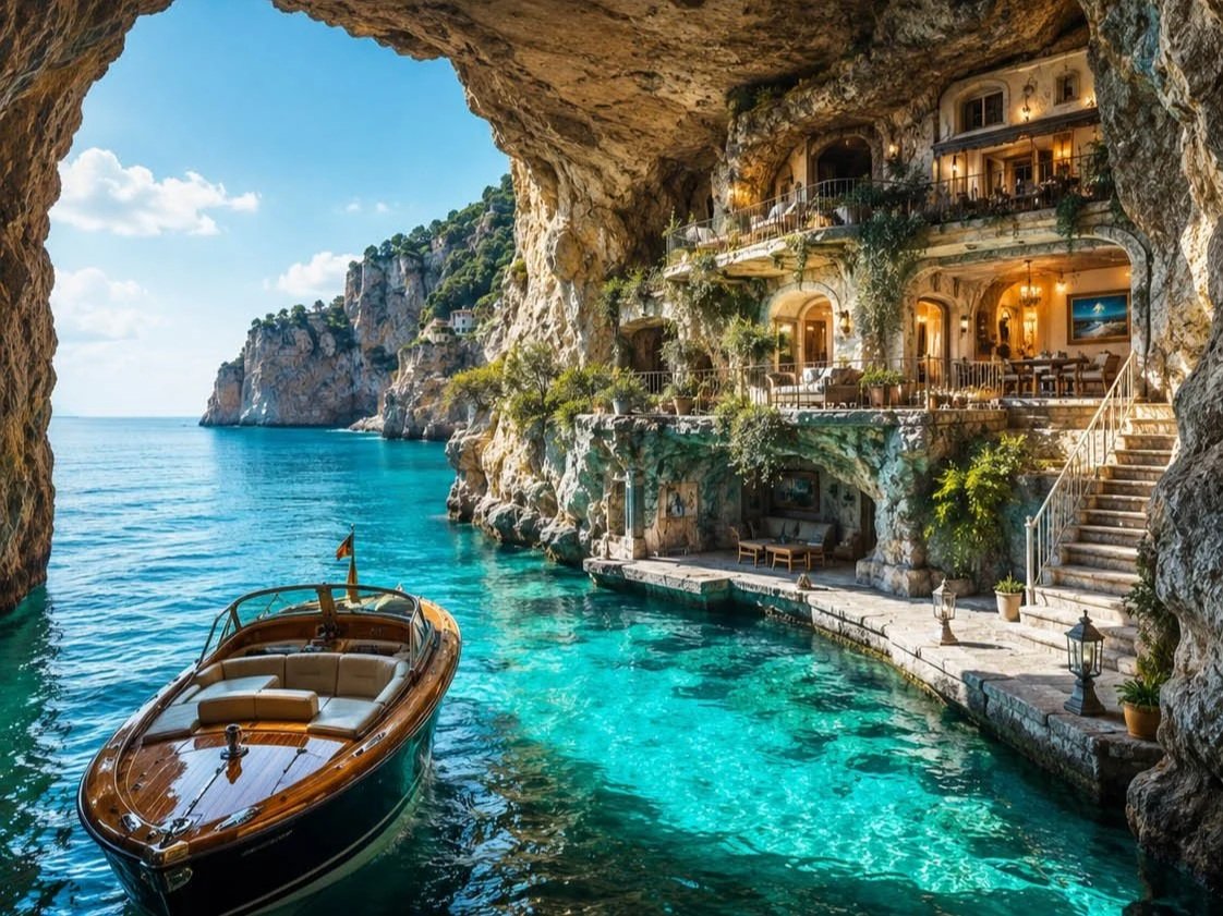 HIDDEN IN A CAVE — THE EXTRAORDINARY HOUSE YOU CAN ONLY REACH BY BOAT