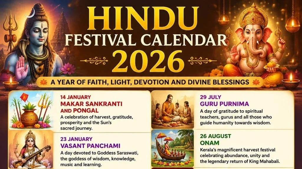 HINDU FESTIVAL CALENDAR 2026