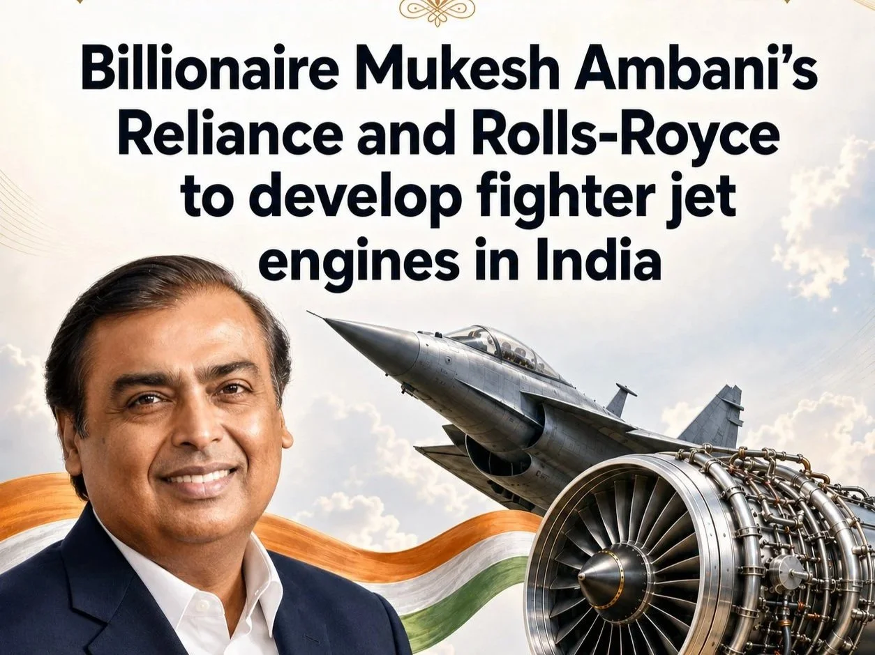 RELIANCE AND ROLLS-ROYCE PLAN FIGHTER-JET ENGINE PARTNERSHIP IN INDIA