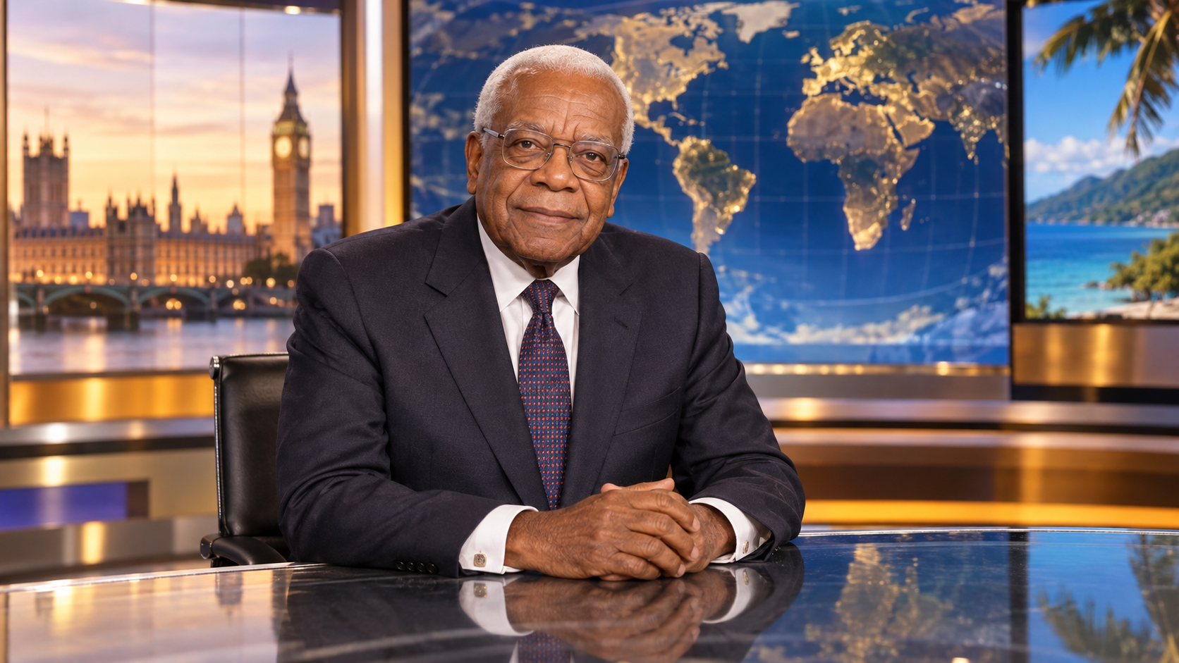 SIR TREVOR McDONALDTHE VOICE THAT BROUGHT THE WORLD HOME