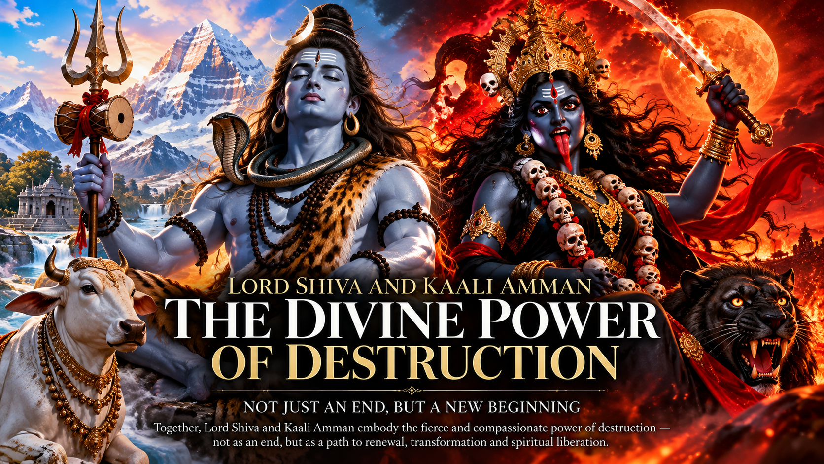 LORD SHIVA AND KAALI AMMAN — THE DIVINE POWER OF DESTRUCTION