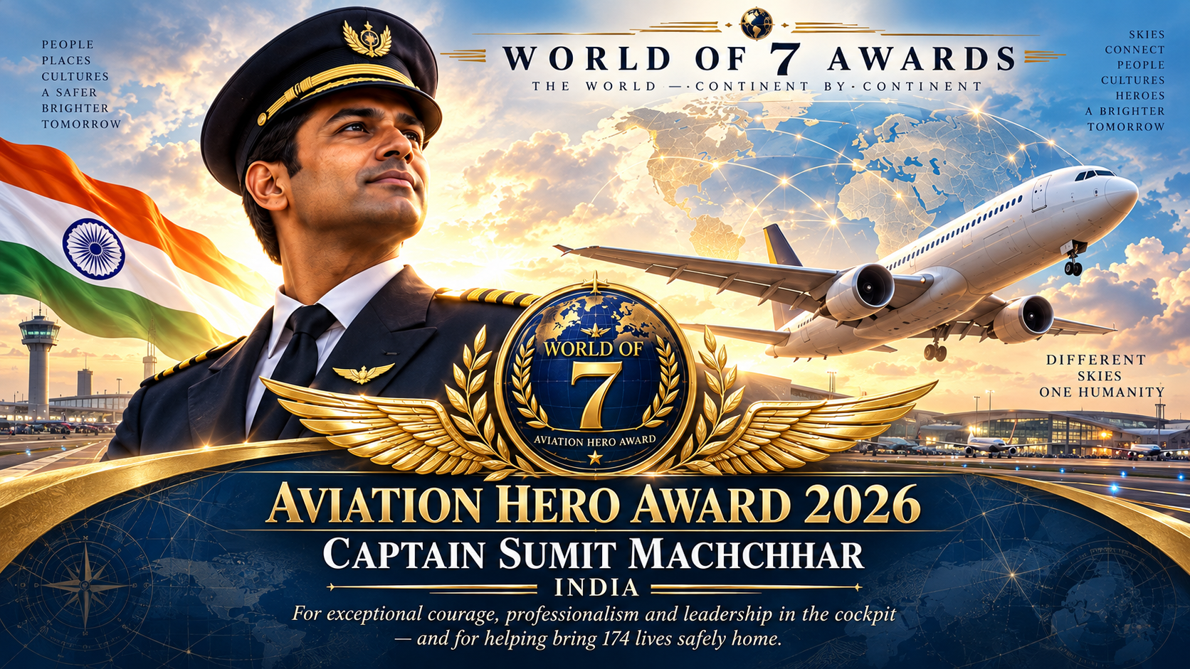 WORLD OF 7 AWARDS 2026 — AVIATION HERO AWARD