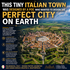 THIS TINY ITALIAN TOWN WAS DESIGNED BY A POET WHO WANTED TO DESIGN THE PERFECT CITY ON EARTH