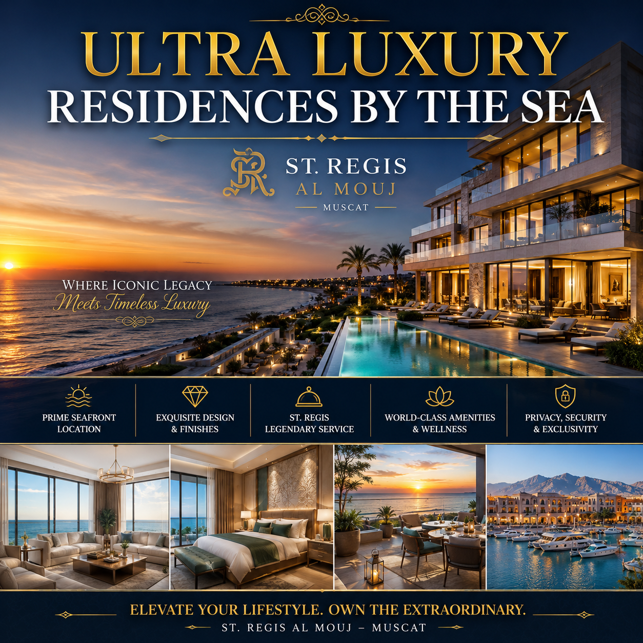 ST. REGIS AL MOUJ MUSCAT — ULTRA-LUXURY RESIDENCES BY THE SEA