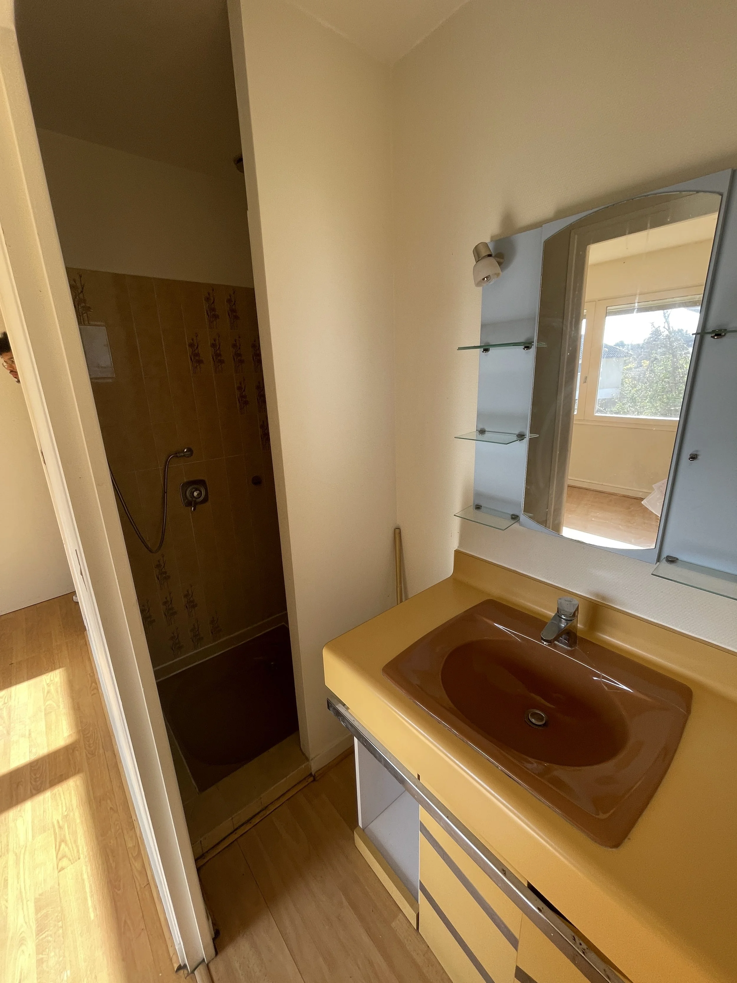 Salle d'eau chambre parentale avant travaux