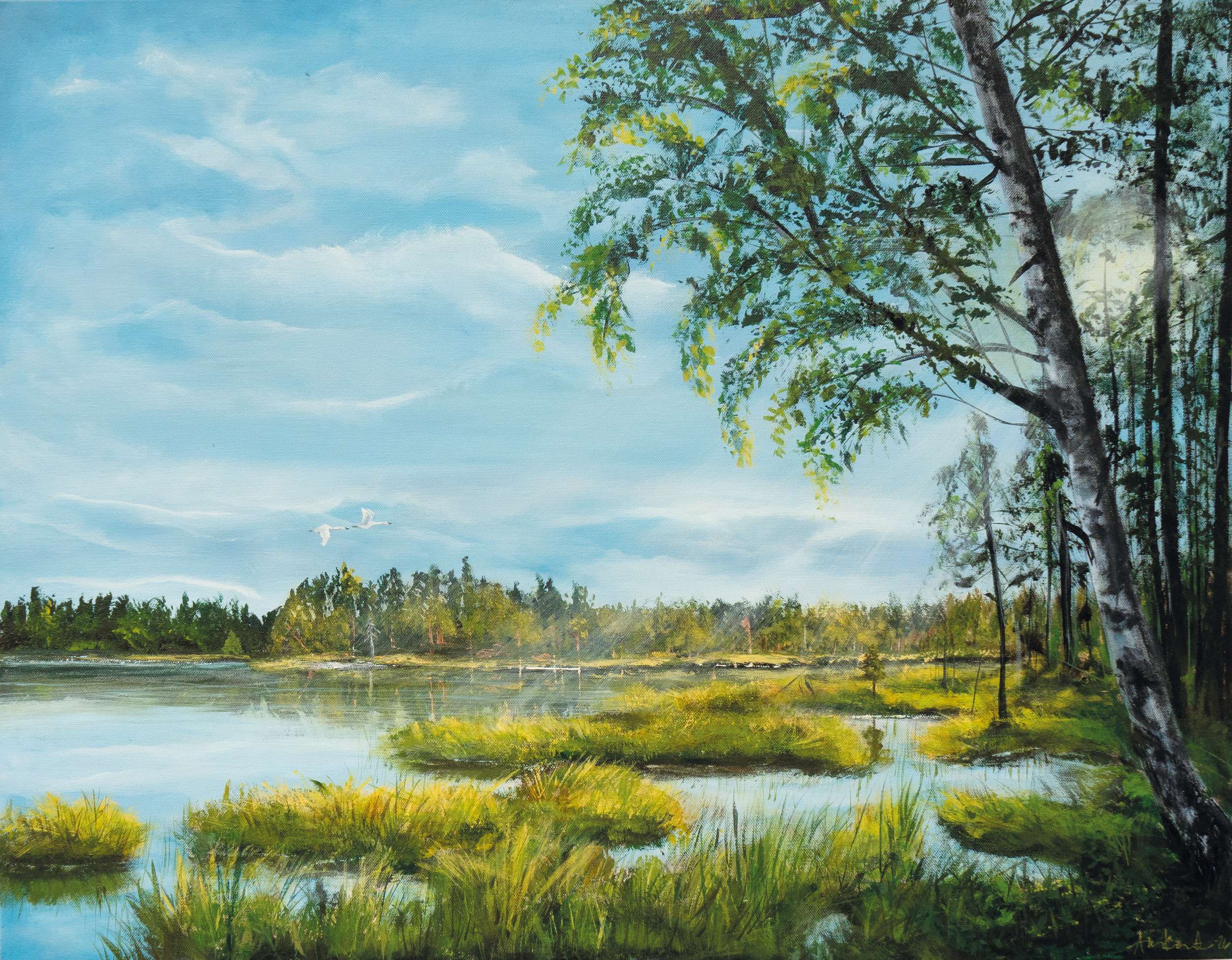 Kesäpäivä – alkuperäinen maalaus