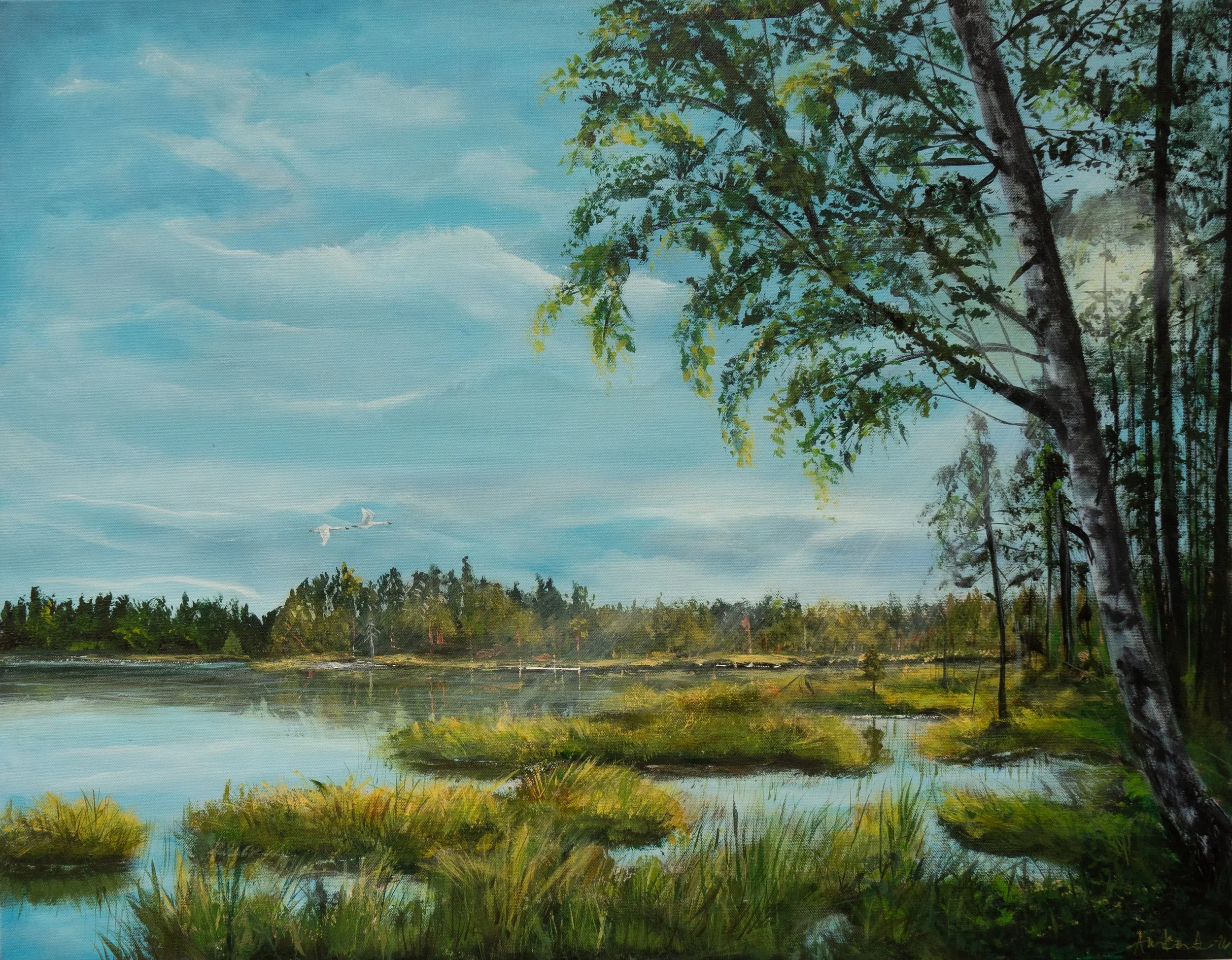 Kesäpäivä (2026) Akryyli kankaalle 90 x 70 cm