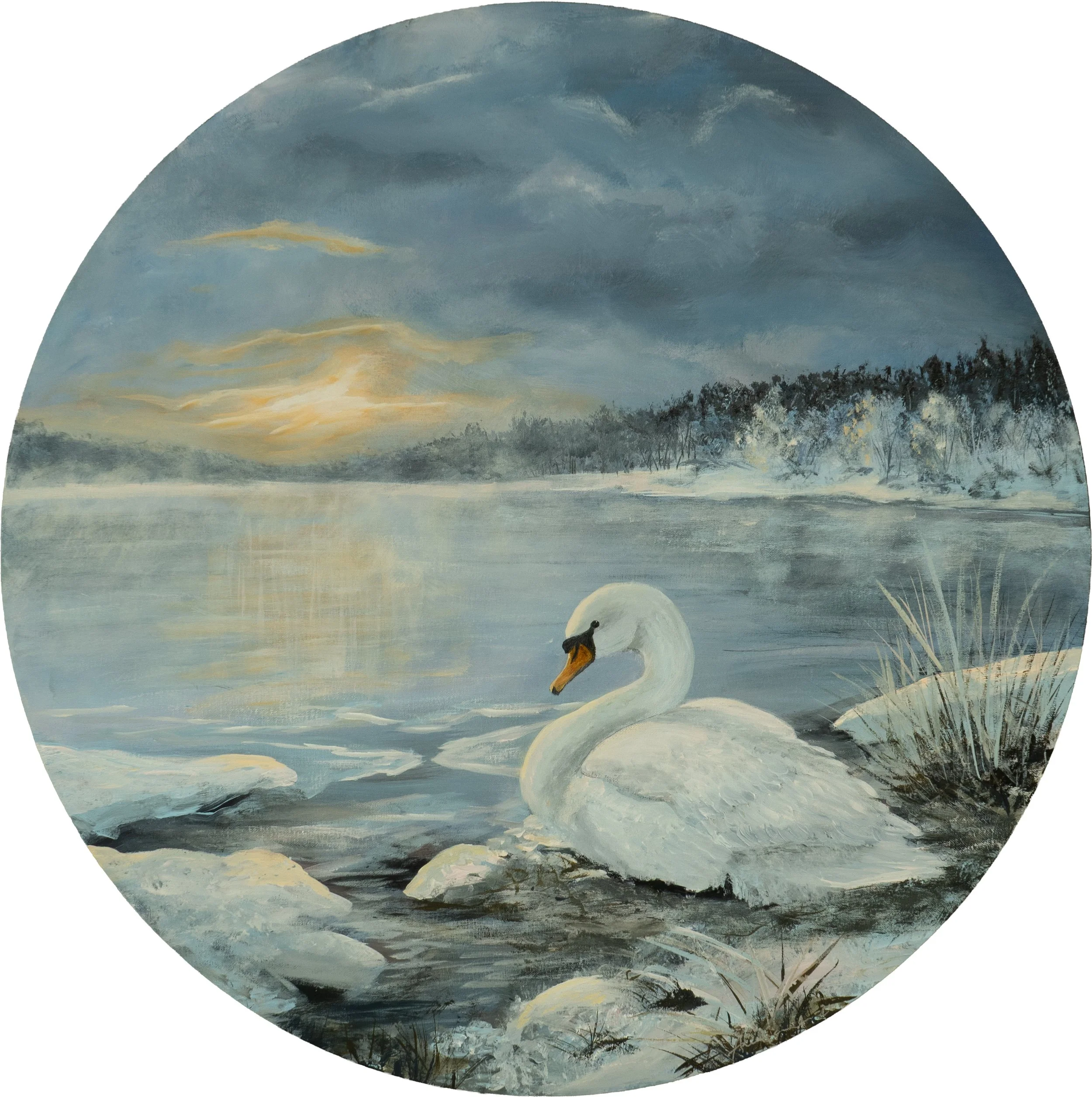 Odotus (2026) Akryyli kankaalle 75 cm