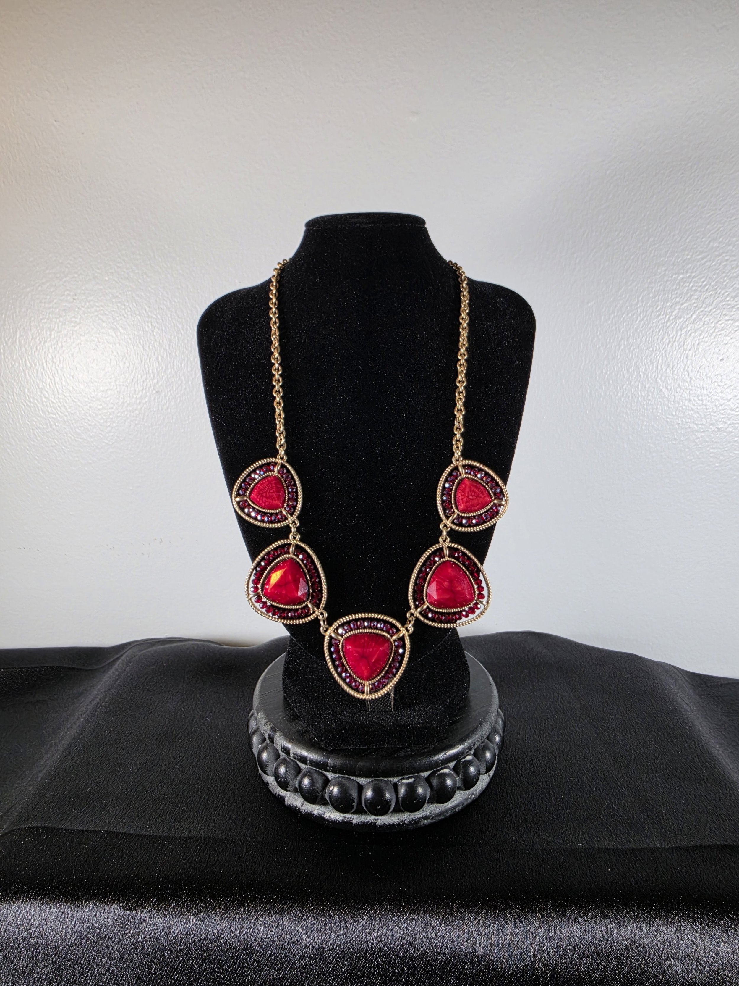 Crimson Royale Statement Necklace