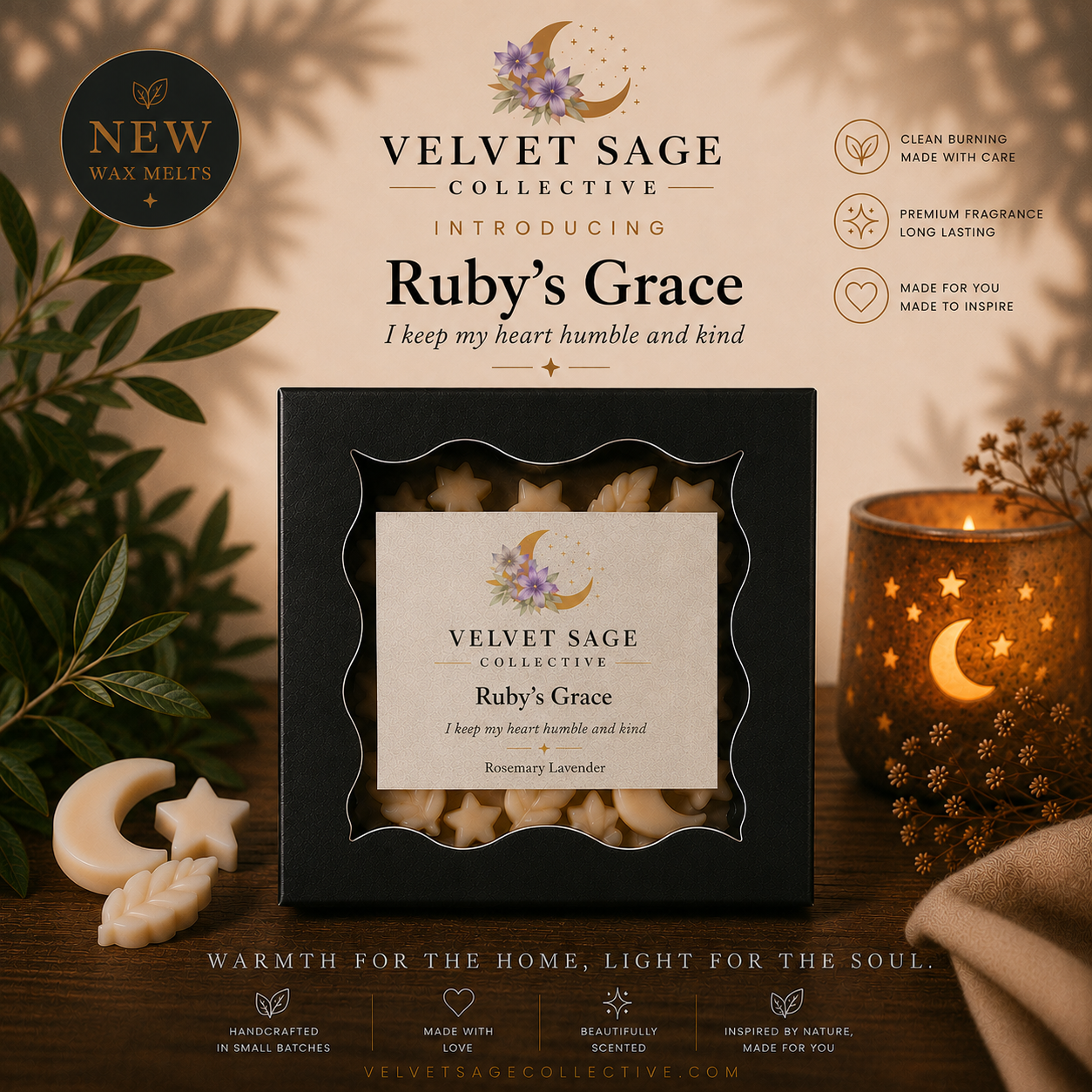 Ruby's Grace Soy Blend Wax Melts
