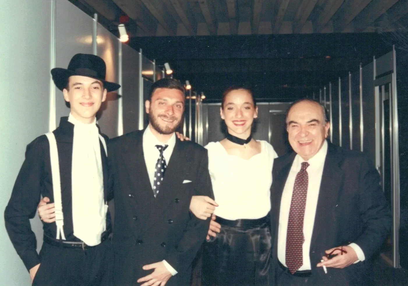 Avec Maria Belén Giachello les chanteurs Luis Filipelli et Alberto Podestá 