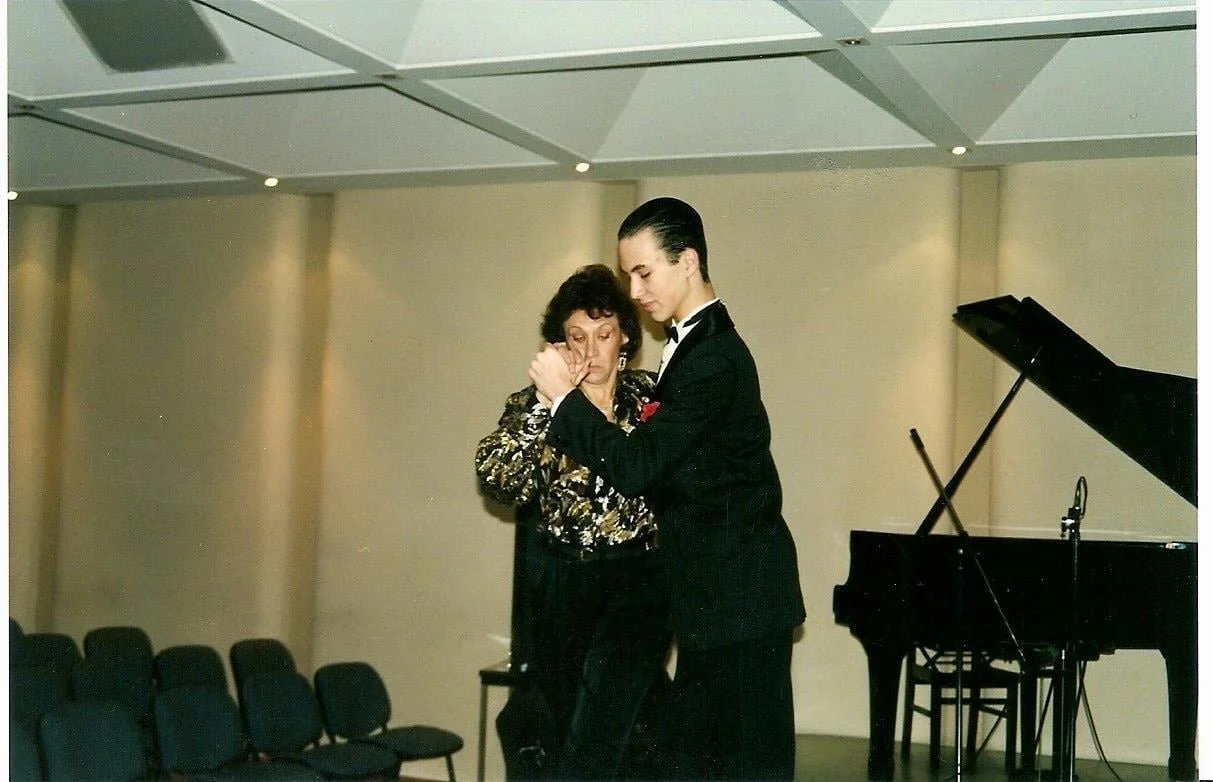 Avec Beba Pugliese, Casa del Tango de Buenos Aires, 1996