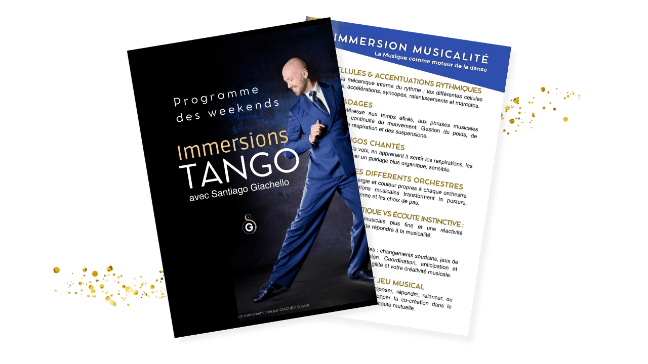 Programme Immersion Tango avec Santiago Giachello