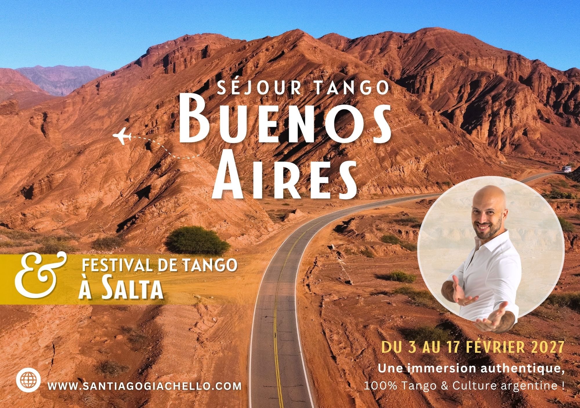 Séjour Tango à Buenos Aires et Festival de Salta avec Santiago Giachello et Ophélie Giachello