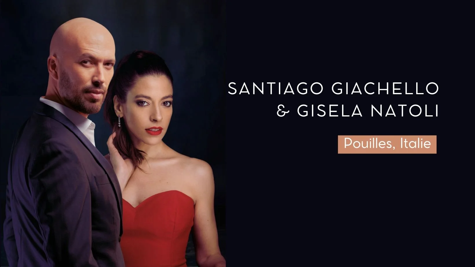 Photo de Santiago Giachello et Gisela Natoli Festival de tango argentin en Italie