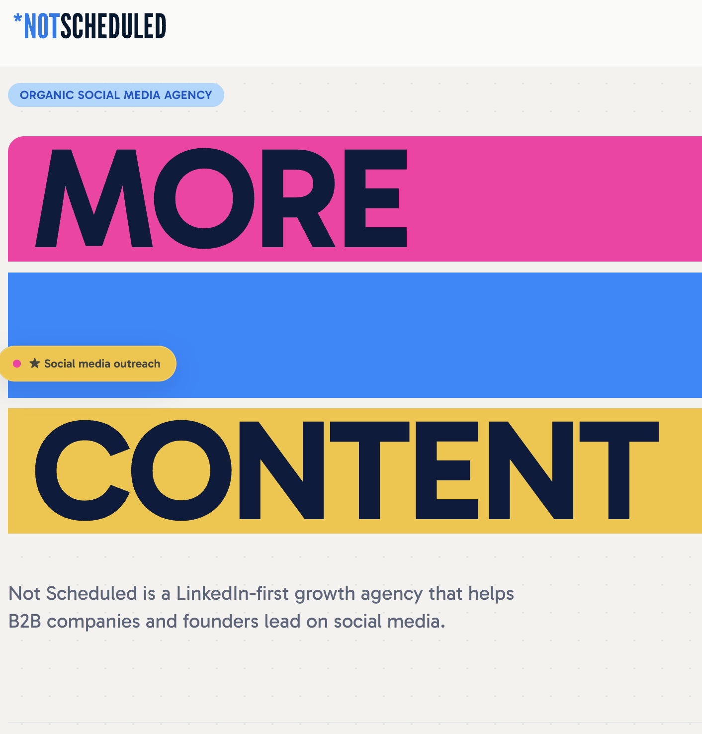 NotScheduled
