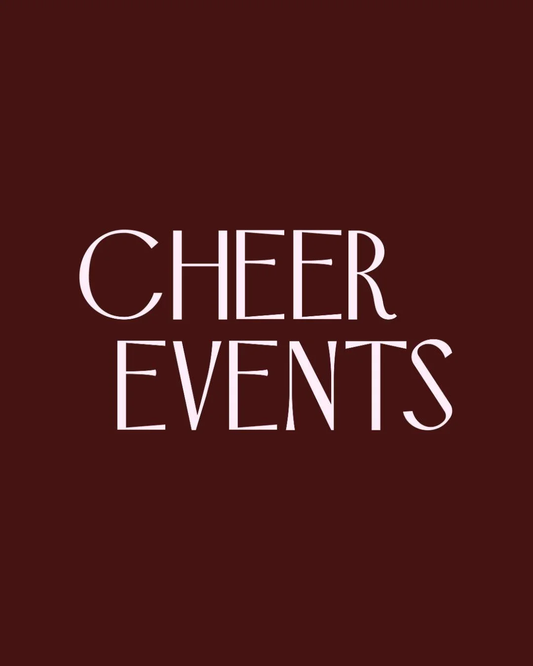 ✨Introducing Cheer Events ✨

A new name and a fresh look &mdash; with the same heart, intention, and love behind every celebration. I&rsquo;m so excited for this next chapter and all the moments we&rsquo;ll create together 🥂

More to come soon!