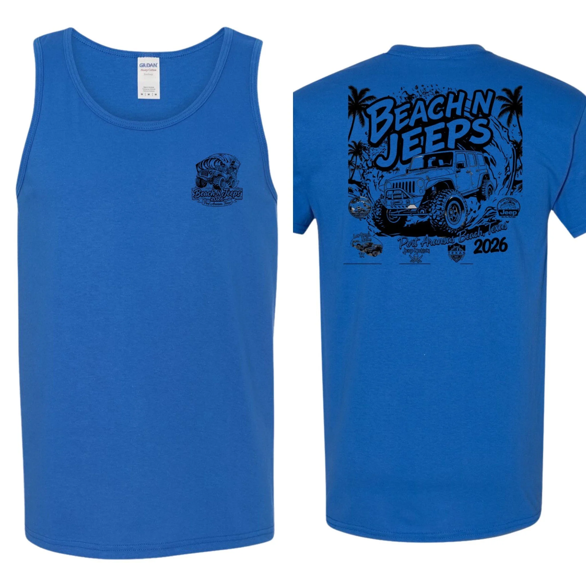 Royal Blue Tank top (Small-XL 20.00) (2XL-3XL 22.00)  Please add the total number of shirts and sizes then scan one of the QR codes to pay.  Please add the following information in the notes.  
Name
type of shirt (Tank or T-shirt)
Color of shirt
Size