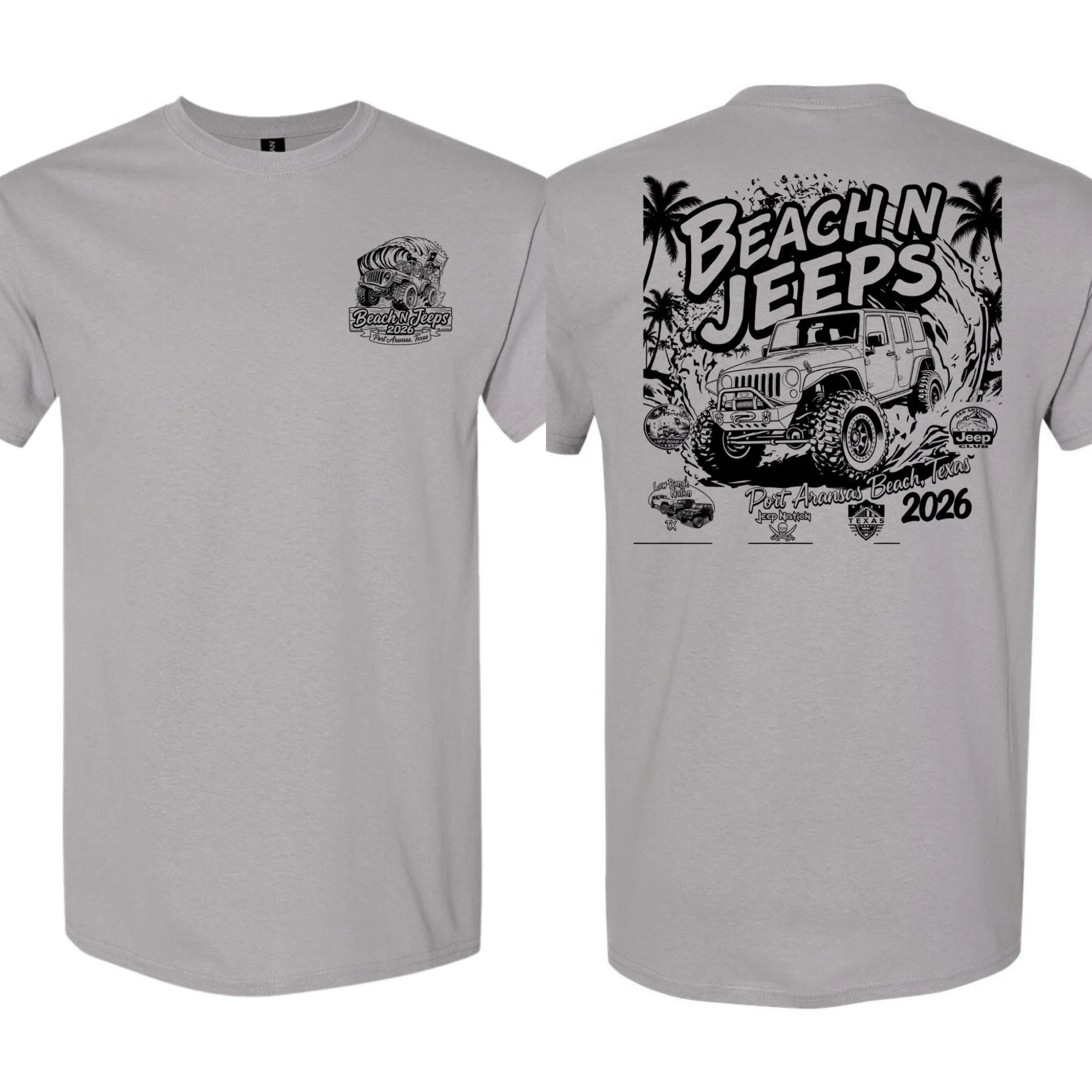 Heathered Gray T-Shirt (Small-XL 25.00) (2XL-3XL 27.00)  Please add the total number of shirts and sizes then scan one of the QR codes to pay.  Please add the following information in the notes.  
Name
type of shirt (Tank or T-shirt)
Color of shirt
S