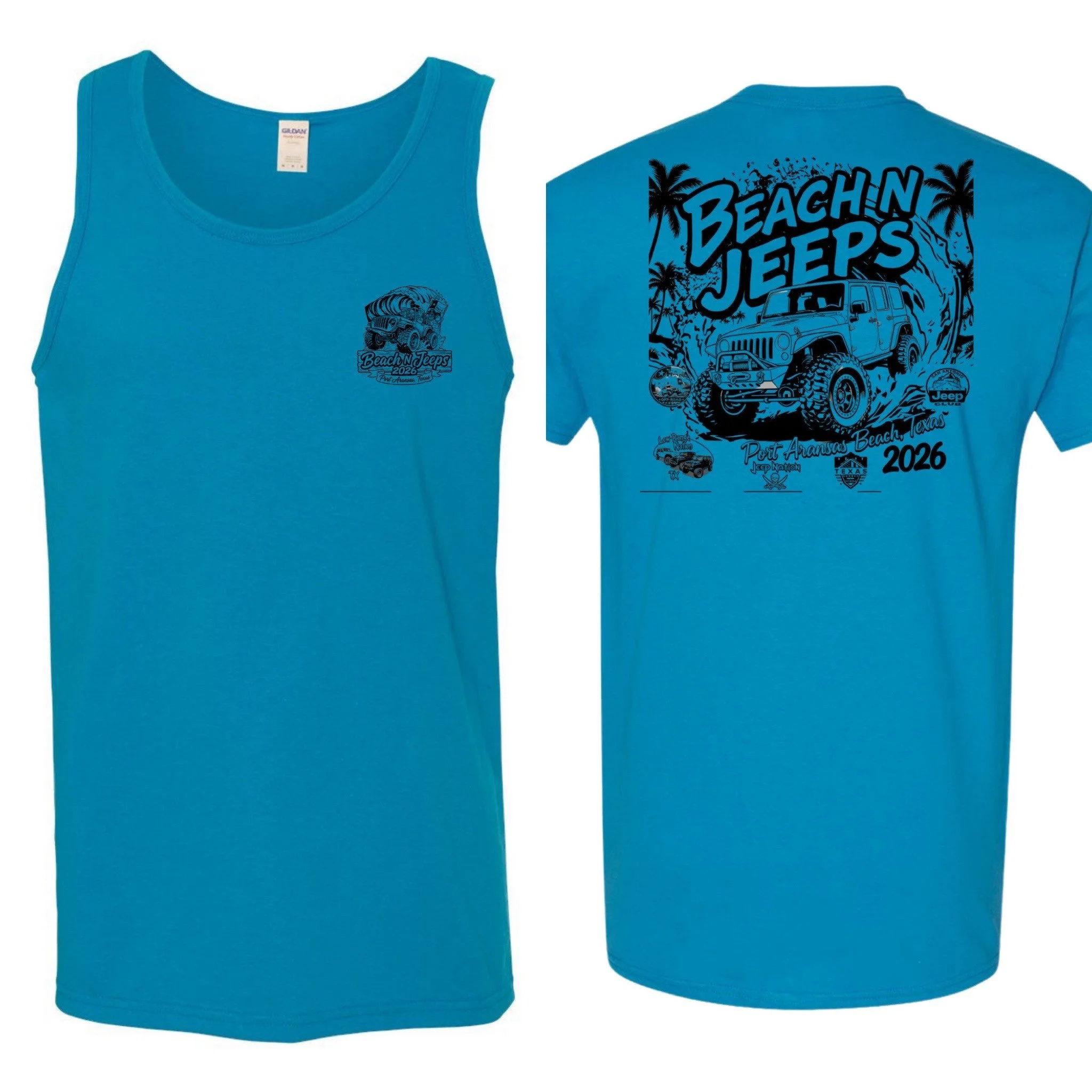 Sapphire Blue Tank Top  (Small-XL 20.00) (2XL-3XL 22.00)  Please add the total number of shirts and sizes then scan one of the QR codes to pay.  Please add the following information in the notes.  
Name
type of shirt (Tank or T-shirt)
Color of shirt
