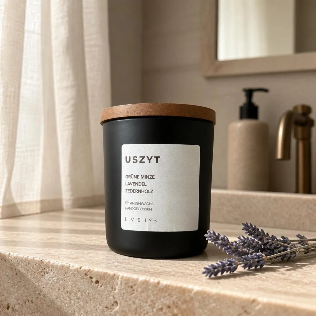 Candle Uszyt 359 NOK
Uszyt is the Swiss German word for taking a moment to pause.

Refreshing spearmint, calming lavender and warm cedarwood come together in a fragrance designed to slow the pace and bring a sense of balance.

Scent Notes: Spearmint 