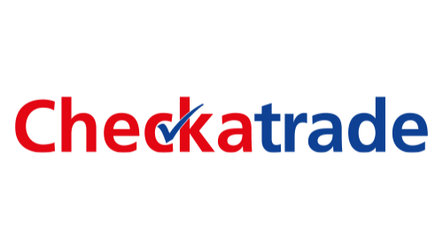 The Checkrade logo with the word 'Check' in red and 'trade' in blue on a black background.