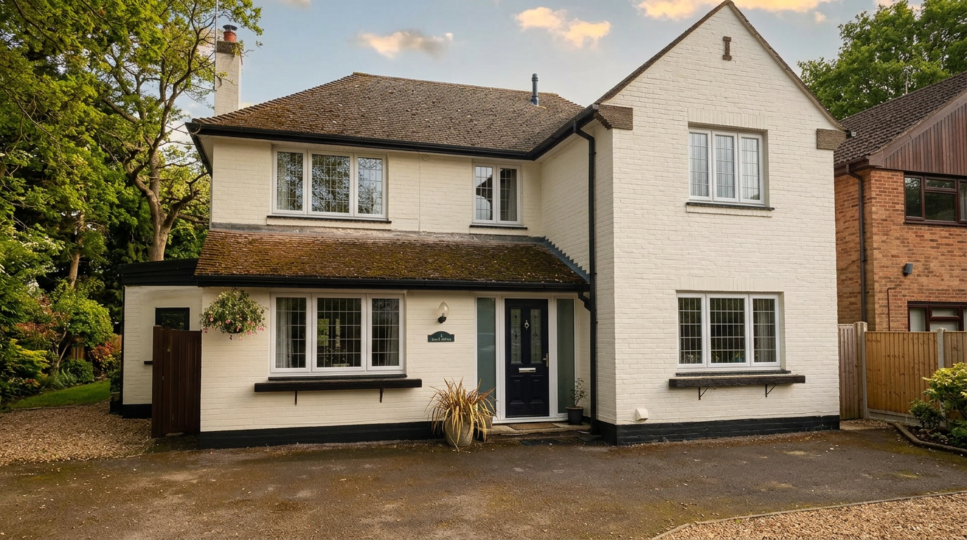 Finished exterior painting on a residential home in Southampton.