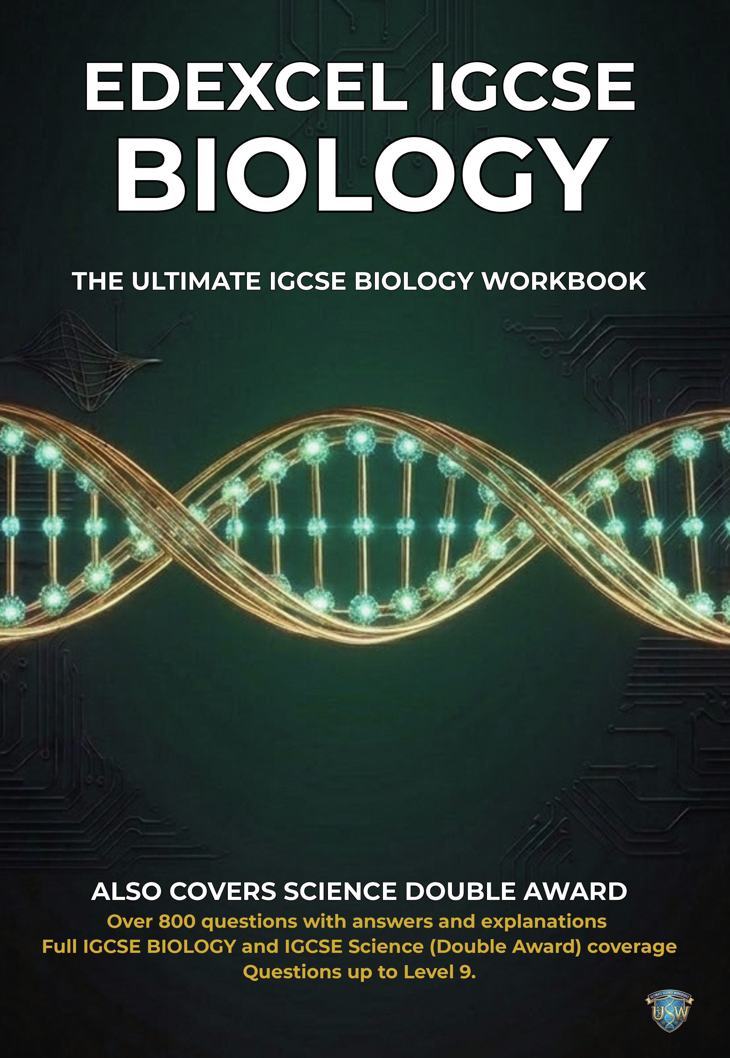 Edexcel IGCSE Physics Revision Workbook cover by Ultimate Science Workbooks