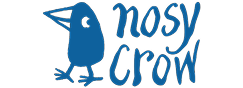 Nosy Crow publisher logo featured in an “As Seen In” section highlighting publishing partners and media recognition.