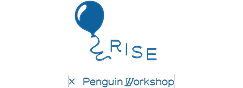 Logo for Penguin Workshop (Rise imprint) featuring a balloon icon and stylized text, displayed as a publishing partner in an “As Seen In” section.