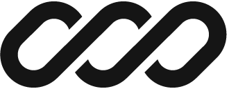 Close-up of a black chain link with three interlocked loops